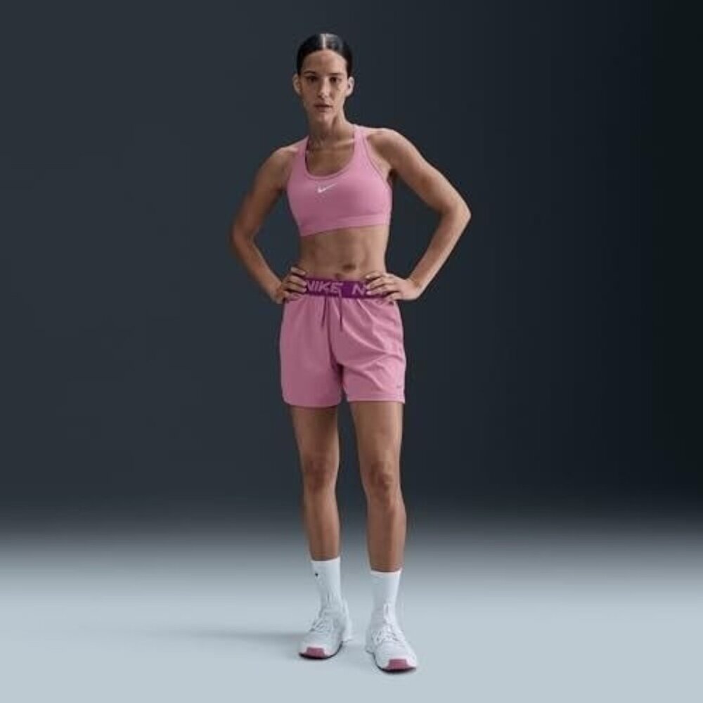 Women's Nike Attack Rise Shorts Medium Elemental Pink/Reflective Silver